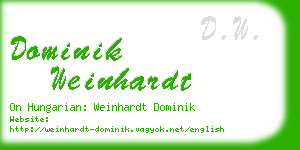 dominik weinhardt business card